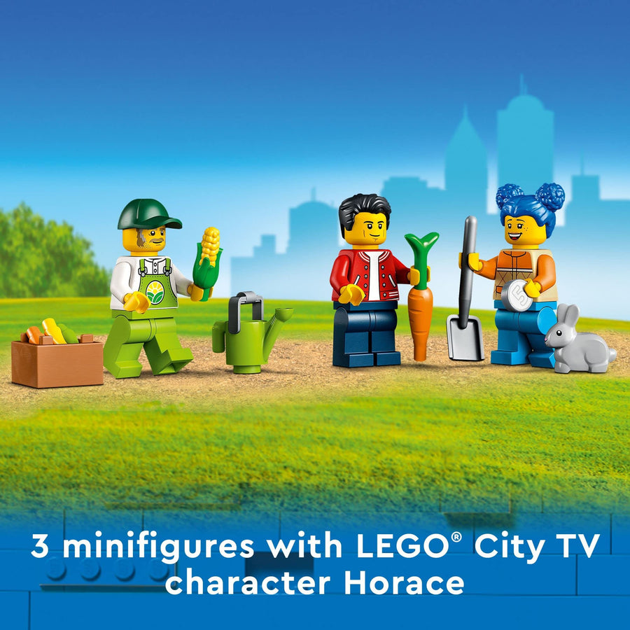 LEGO City Farmers Market Van, Toy Farm Shop with Food 60345 – Retired & Sealed