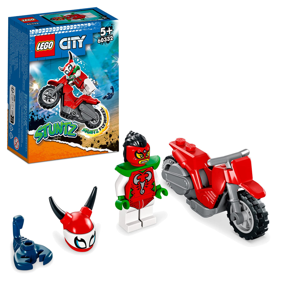 LEGO City Stuntz Reckless Scorpion Stunt Bike Set with 60332 – Retired & Sealed