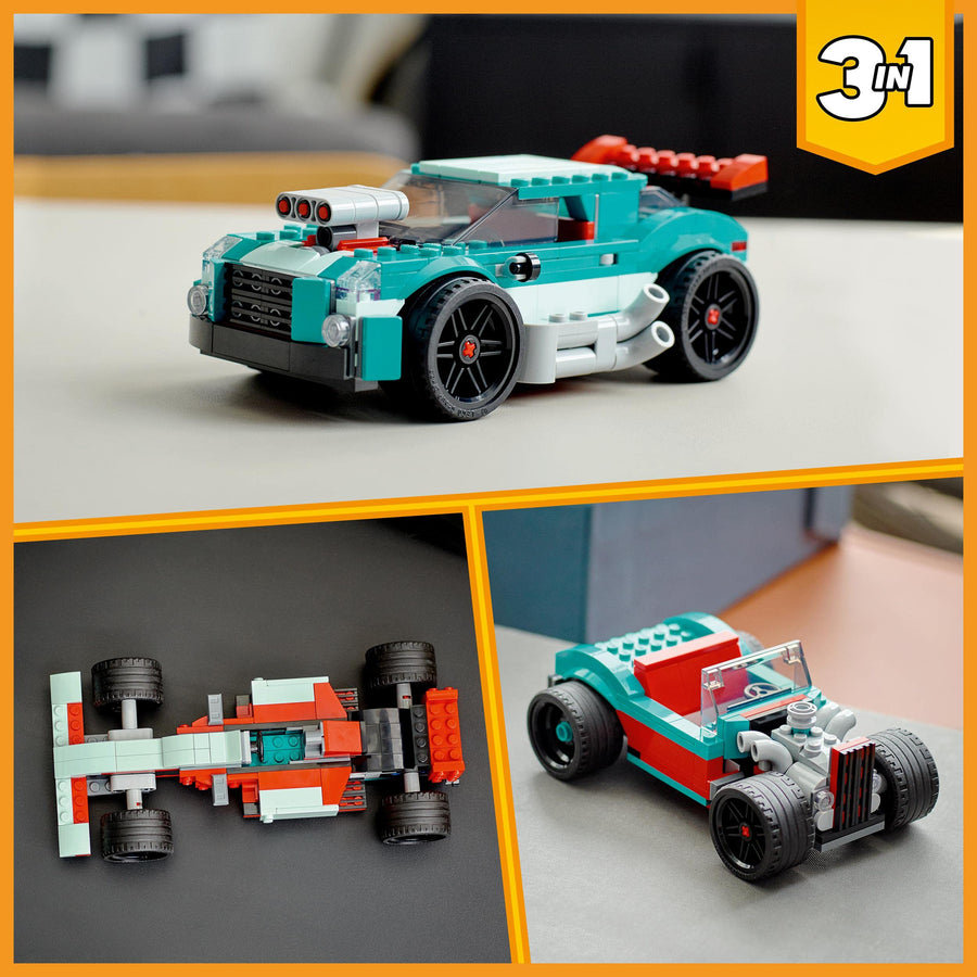 LEGO Creator 3in1 Street Racer: Race Car Toy to Muscle 31127 – Retired & Sealed