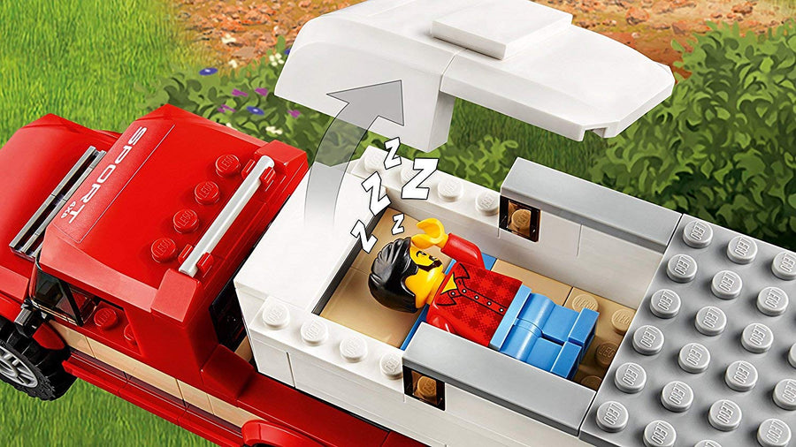 LEGO City Starke Fahrzeuge Pickup und Wohnwagen 60182 – Retired & Sealed