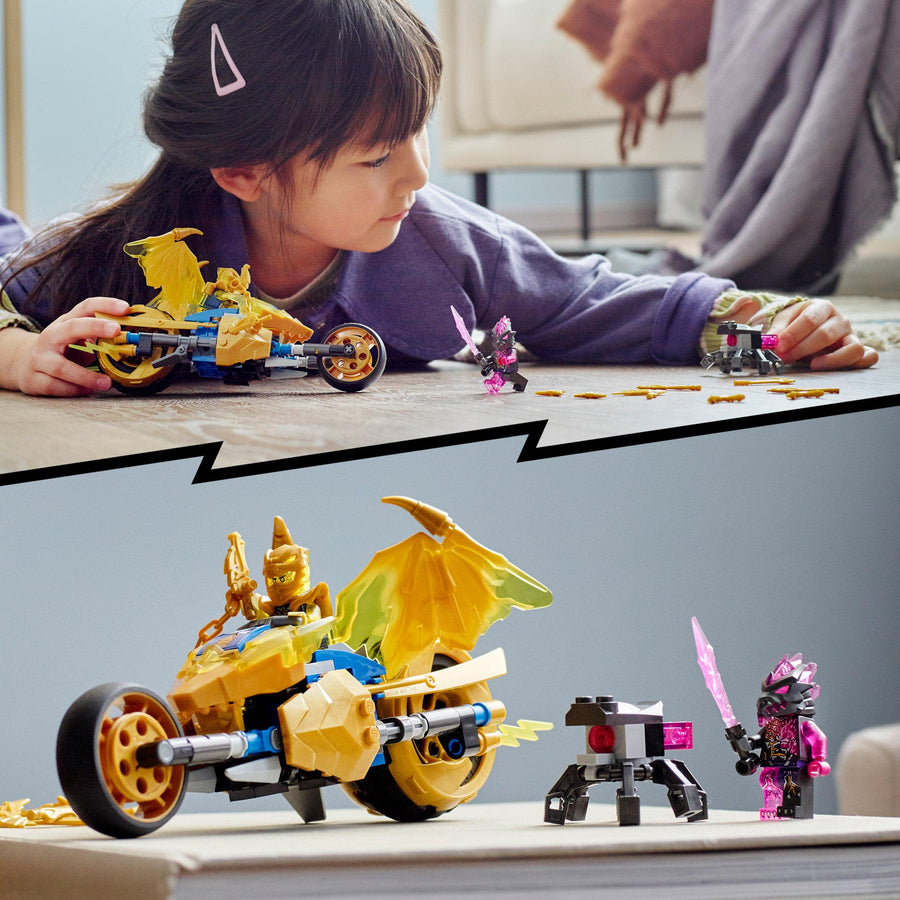 LEGO NINJAGO Jay's Golden Dragon Set, Toy Motorbike 71768 – Retired & Sealed
