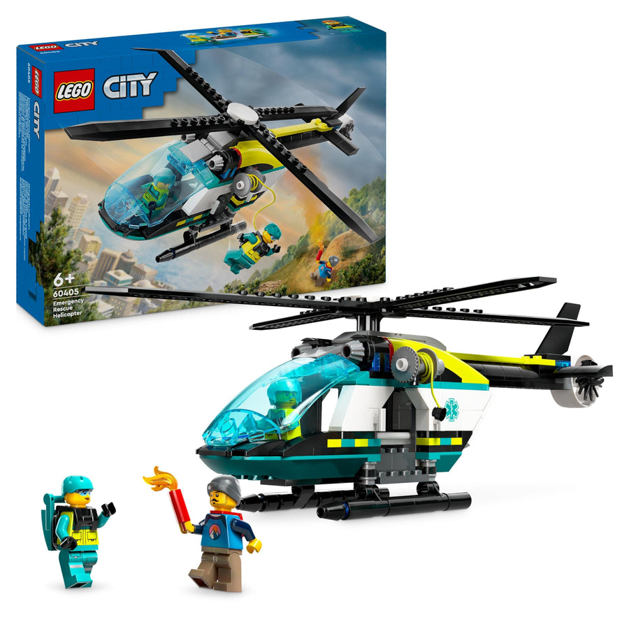 LEGO City Emergency Rescue Helicopter Toy for 6 Plus 60405 – Retired & Sealed