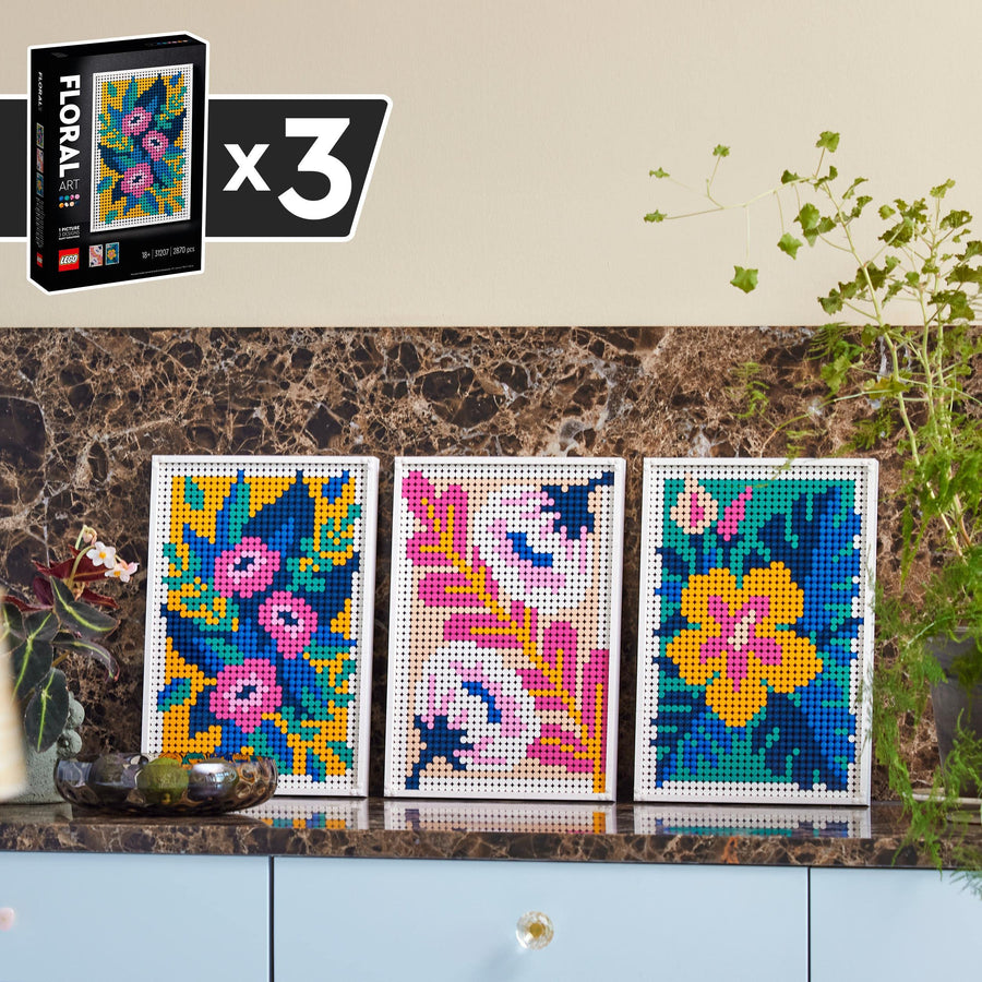 LEGO Art Blumenkunst, 3-in-1 Blumen Dekorationsset, 31207 – Retired & Sealed