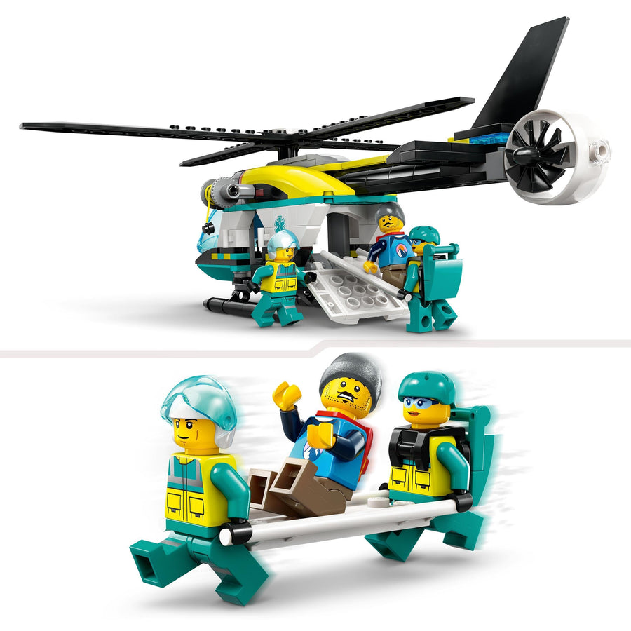LEGO City Emergency Rescue Helicopter Toy for 6 Plus 60405 – Retired & Sealed