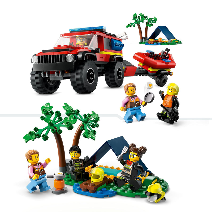 LEGO City 4x4 Fire Engine with Rescue Boat 60412 – Retired & Sealed