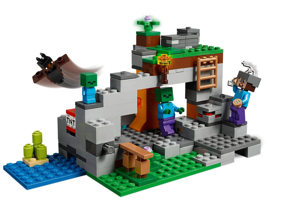 LEGO Minecraft Zombiehöhle Beliebtes, Kinder 21141 – Retired & Sealed