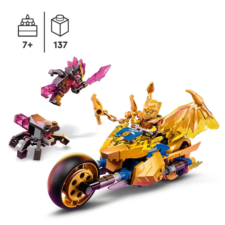 LEGO NINJAGO Jay's Golden Dragon Set, Toy Motorbike 71768 – Retired & Sealed