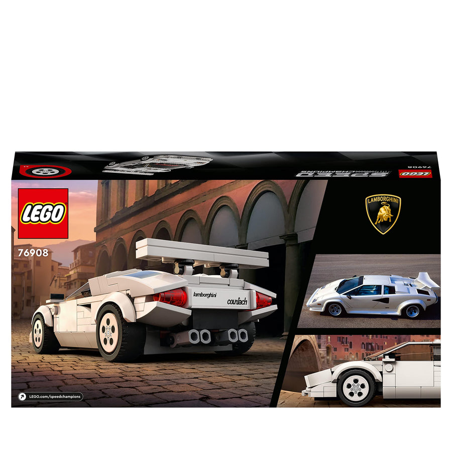 LEGO Speed Champions Lamborghini Countach, Race Car 76908 – Retired & Sealed