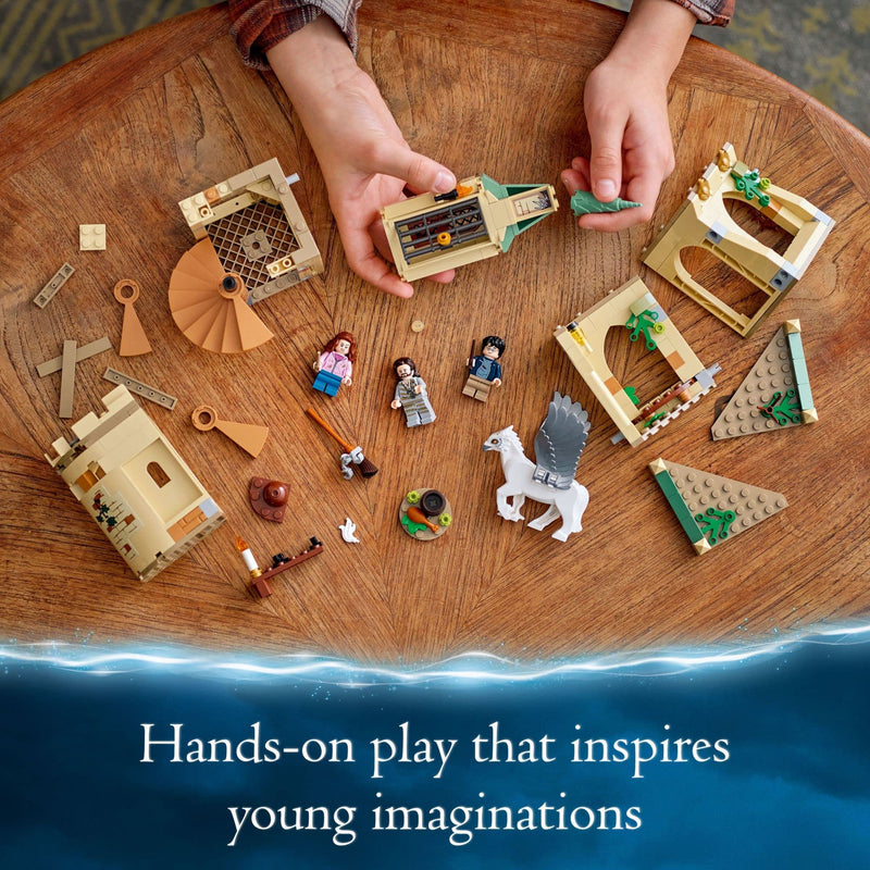 Lego Harry Potter Hogwarts Courtyard: Sirius’s Rescue 76401 Building Toy Set from Prisoner of Azkaban Movie Featuring Hermione Granger and Sirius Black for Kids, Girls, and Boys Ages 8+ (345 Pieces)