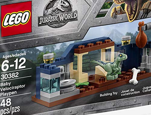 LEGO Jurassic World Baby Velociraptor Playpen 30382 – Retired & Sealed
