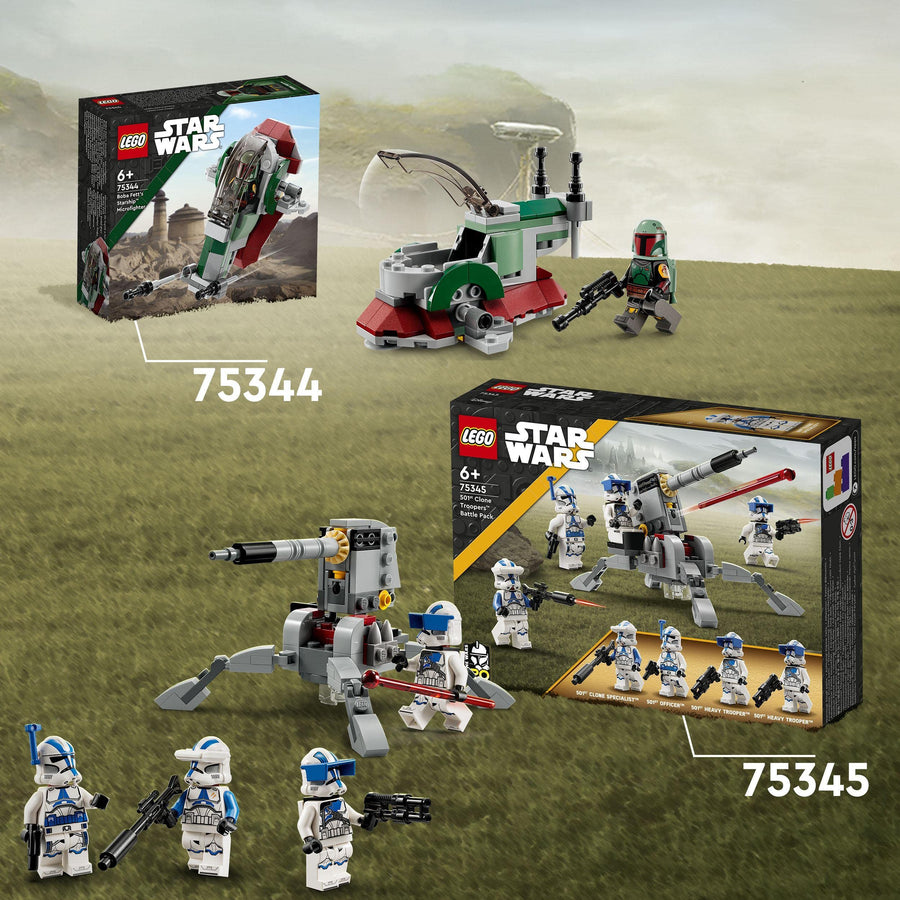 LEGO Star Wars Boba Fetts Starship – Microfighter Set, 75344 – Retired & Sealed