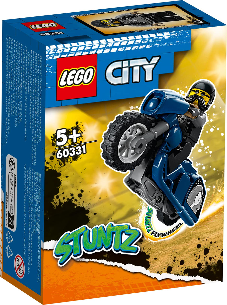 LEGO City Stuntz La Moto de Cascade du Biker, Jouet de 60331 – Retired & Sealed