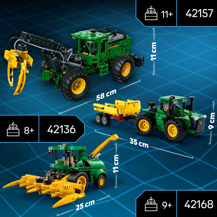 LEGO Technic John Deere 9620R 4WD Tractor Toy with 42136 – Retired & Sealed