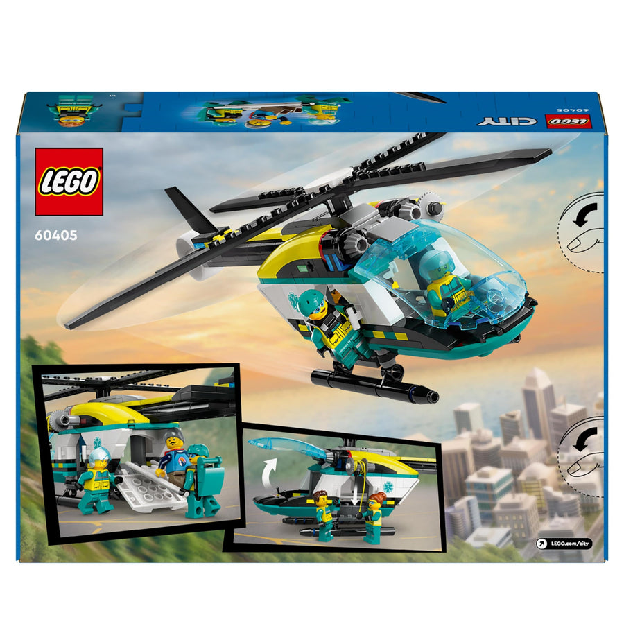 LEGO City Emergency Rescue Helicopter Toy for 6 Plus 60405 – Retired & Sealed