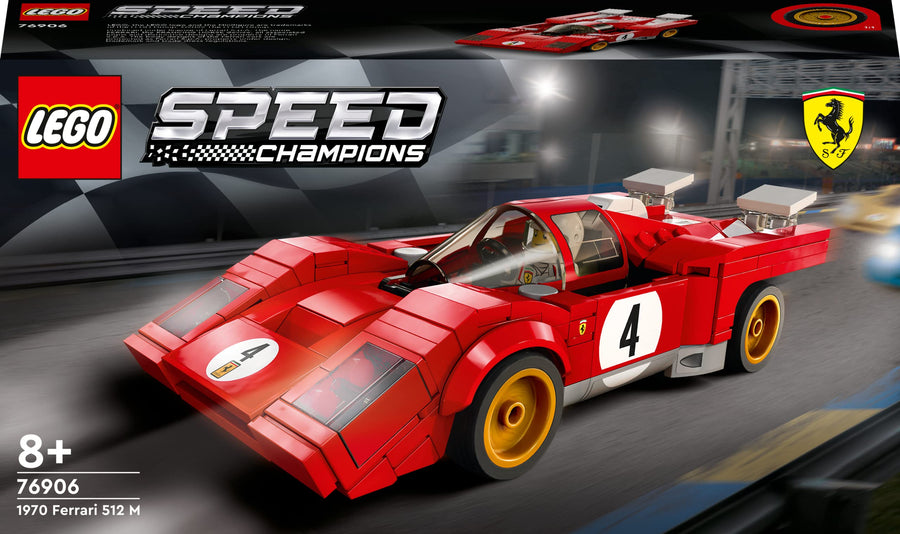 LEGO Speed Champions 1970 Ferrari 512 M Sports Red 76906 – Retired & Sealed