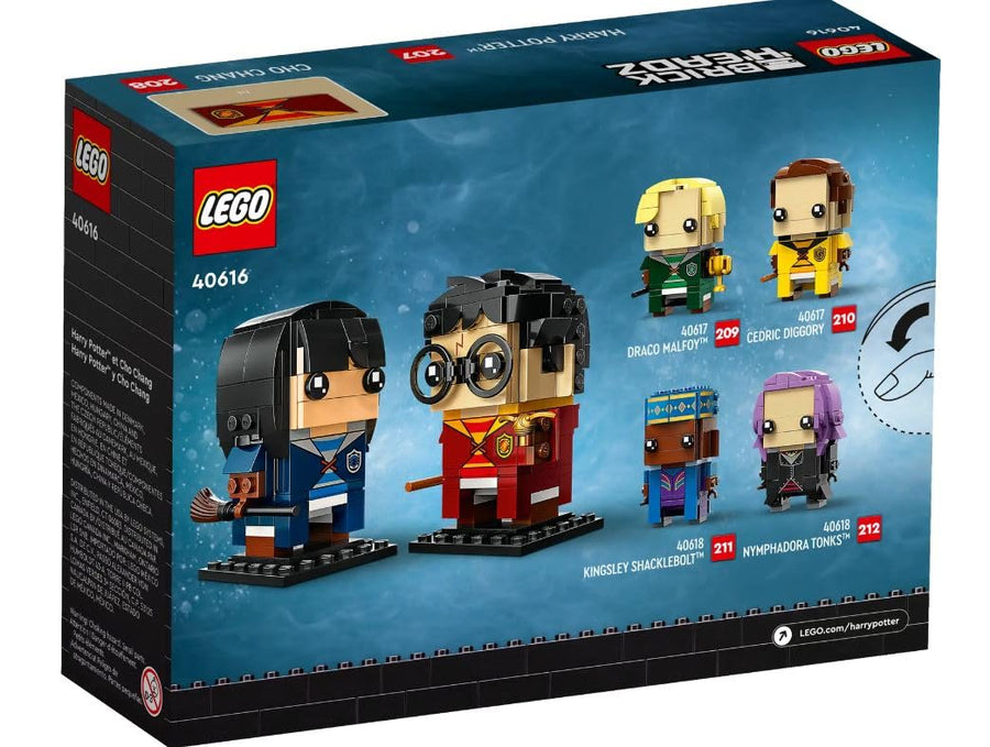 LEGO Brickheadz Harry Potter and Cho Chang 267 Pieces 40616 – Retired & Sealed