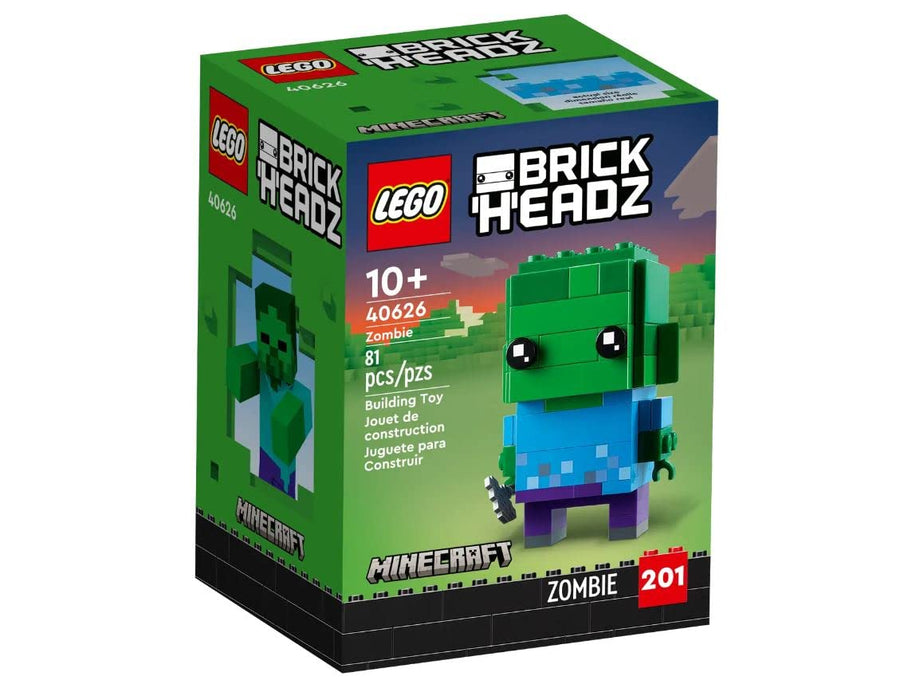 LEGO BrickHeadz Minecraft Zombie Build This Iconic 40626 – Retired & Sealed