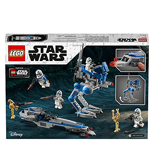 LEGO 75280 Star Wars 501st Legion Clone Troopers with AT-RT Walker & BARC Speeder