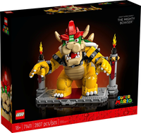 LEGO 71411 71411 Super Mario The Mighty Bowser, 3D Model Building Kit, Collectible Posable Character Figure with Battle Platform, Memorabilia Gift Idea sealed box front