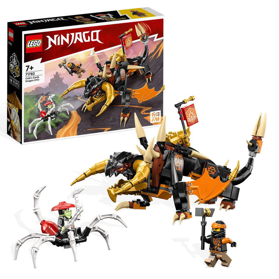 LEGO NINJAGO Cole’s Earth Dragon EVO, Upgradable 71782 – Retired & Sealed