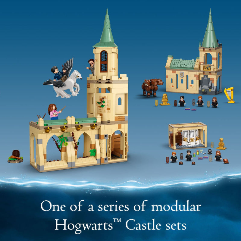Lego Harry Potter Hogwarts Courtyard: Sirius’s Rescue 76401 Building Toy Set from Prisoner of Azkaban Movie Featuring Hermione Granger and Sirius Black for Kids, Girls, and Boys Ages 8+ (345 Pieces)