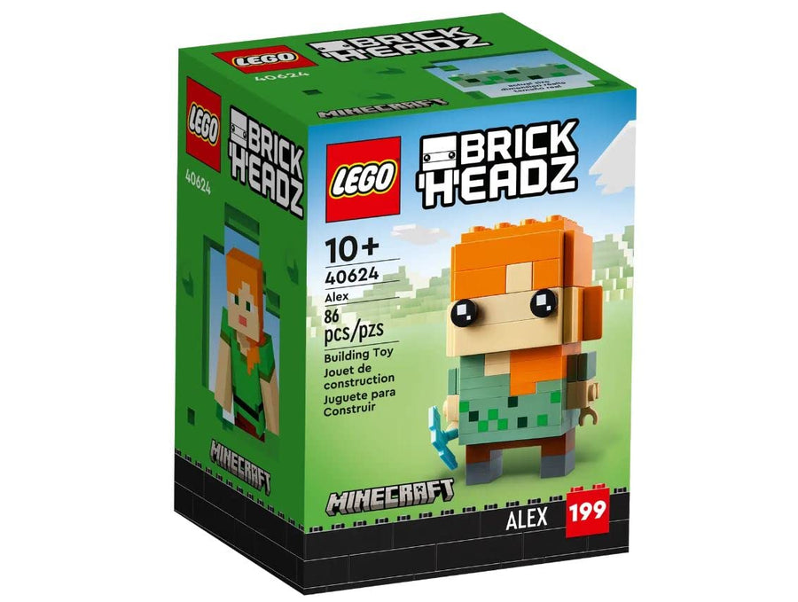 LEGO BrickHeadz Minecraft Alex With Diamond Pickaxe 40624 – Retired & Sealed