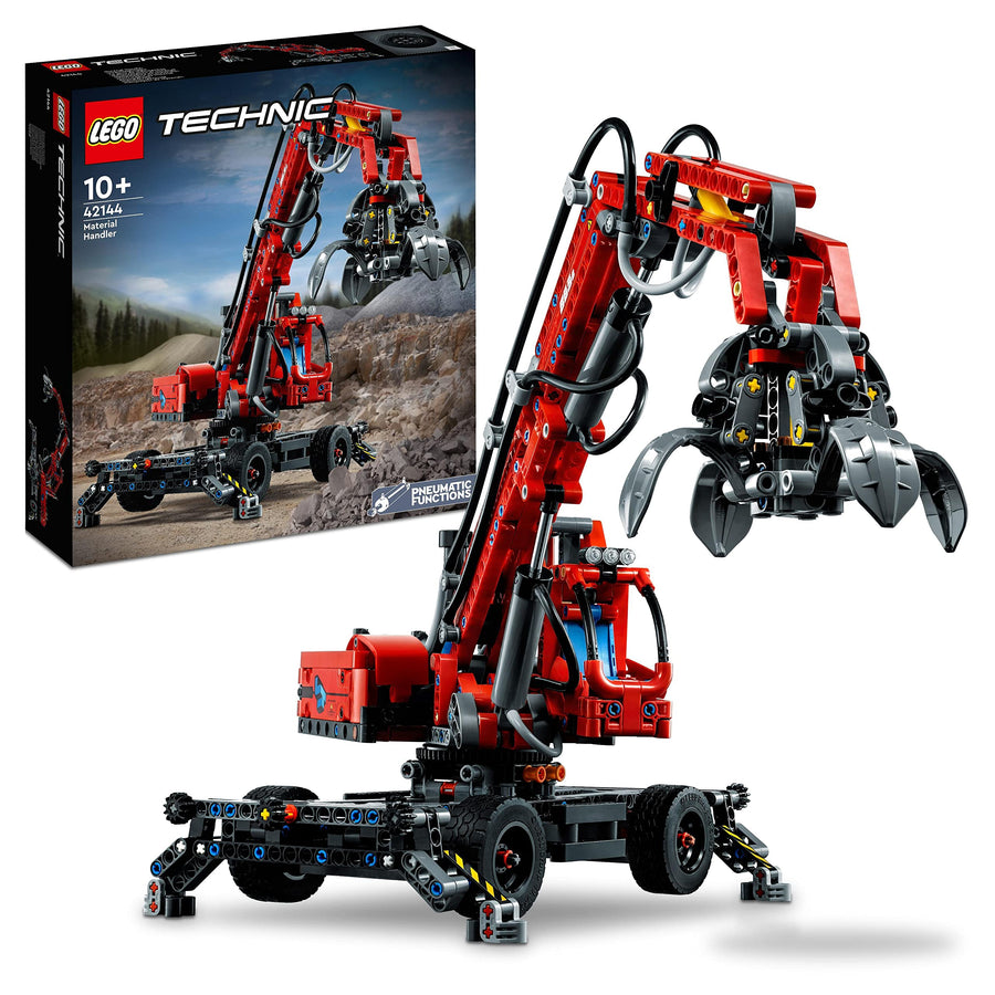 LEGO Technic Material Handler, Mechanical Model Crane 42144 – Retired & Sealed