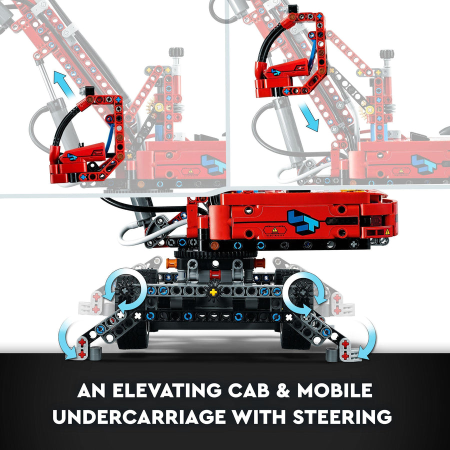 LEGO Technic Material Handler, Mechanical Model Crane 42144 – Retired & Sealed