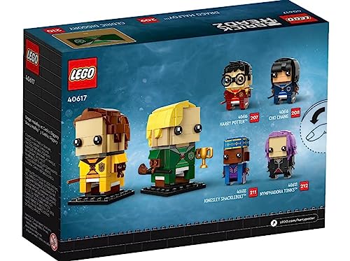 LEGO Harry Potter Brickheadz Draco Malfoy & Cedric 40617 – Retired & Sealed