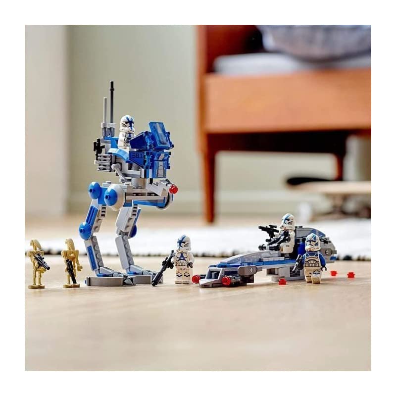 LEGO 75280 Star Wars 501st Legion Clone Troopers with AT-RT Walker & BARC Speeder