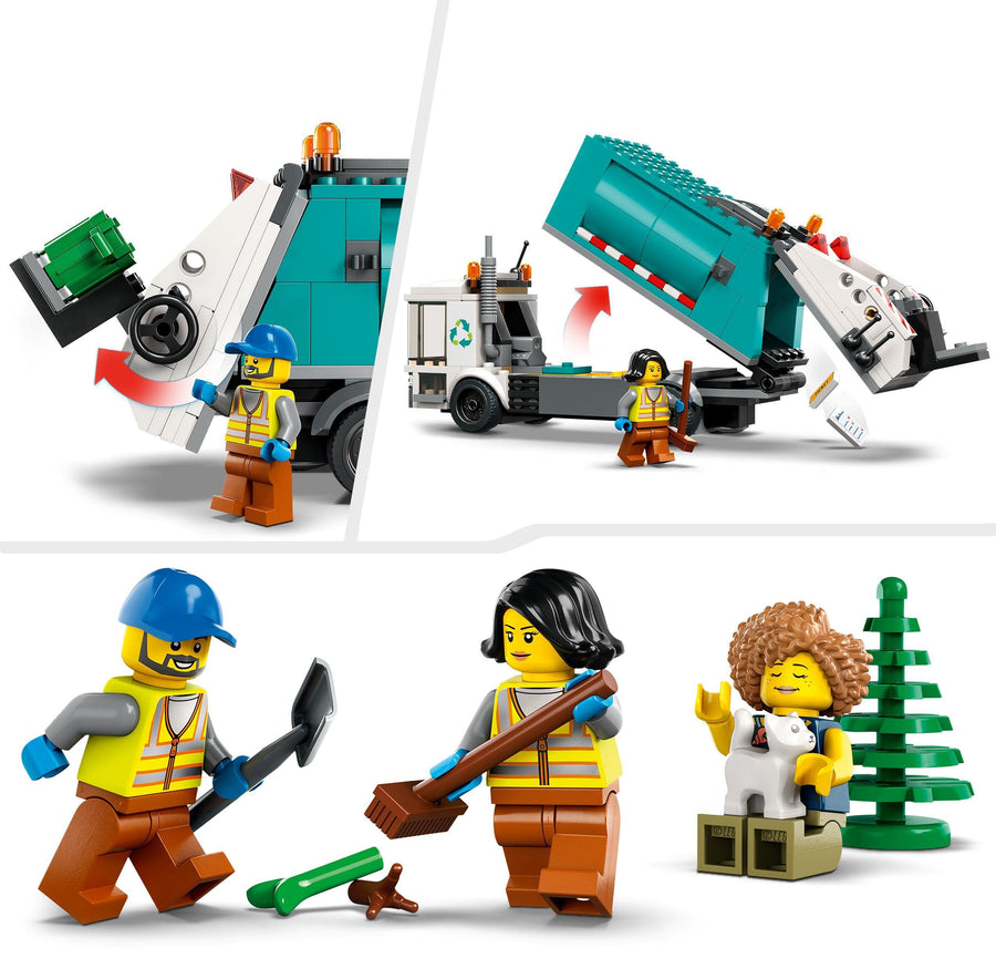LEGO City Recycling Truck, Bin Lorry Toy Vehicle Set 60386 – Retired & Sealed