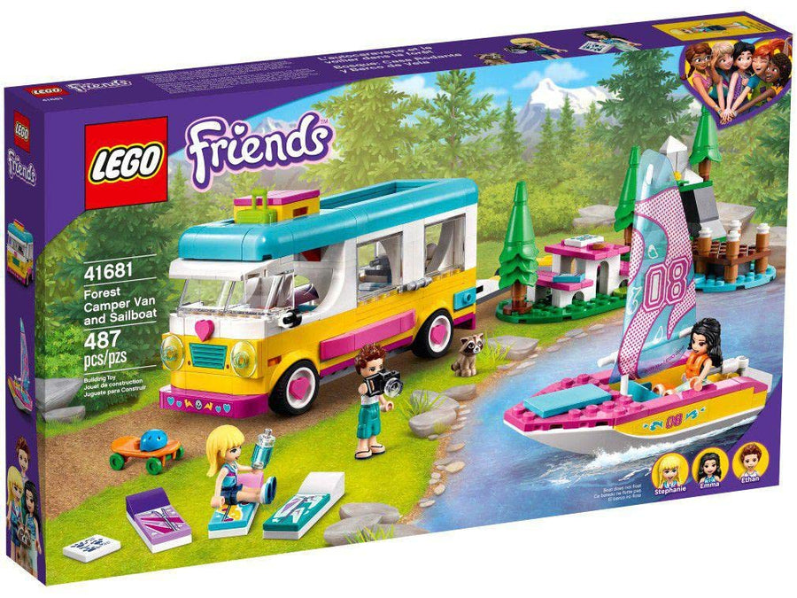 LEGO Friends Forest Camper Van and Sailboat 41681 – Retired & Sealed