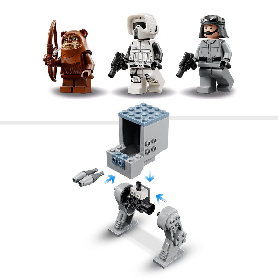 LEGO Star Wars AT-ST, Construction Toy for Preschool 75332 – Retired & Sealed