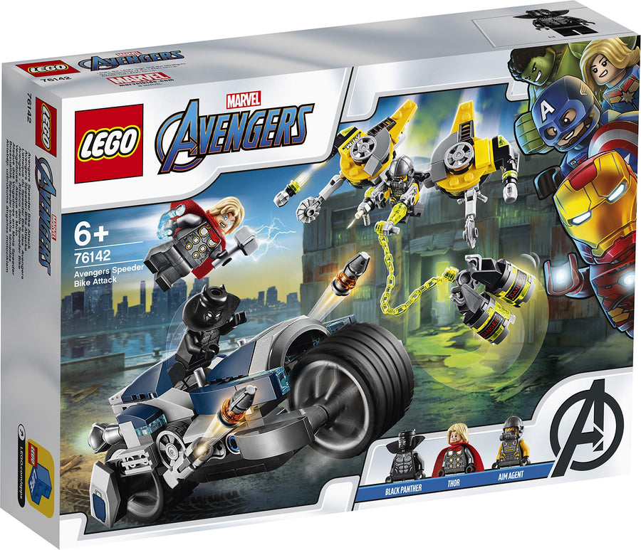 LEGO Super Heroes Marvel Avengers Speeder Bike Attack 76142 – Retired & Sealed
