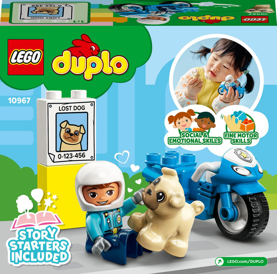 LEGO DUPLO Polizeimotorrad, Polizei 10967 – Retired & Sealed