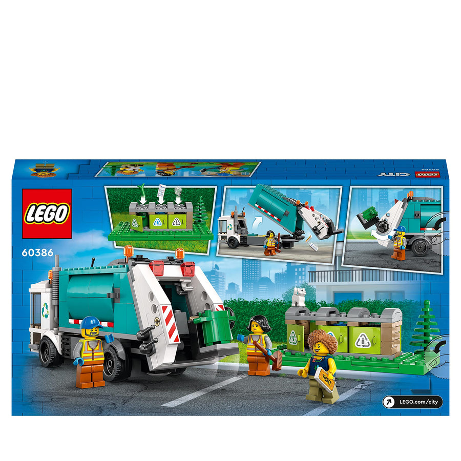 LEGO City Recycling Truck, Bin Lorry Toy Vehicle Set 60386 – Retired & Sealed