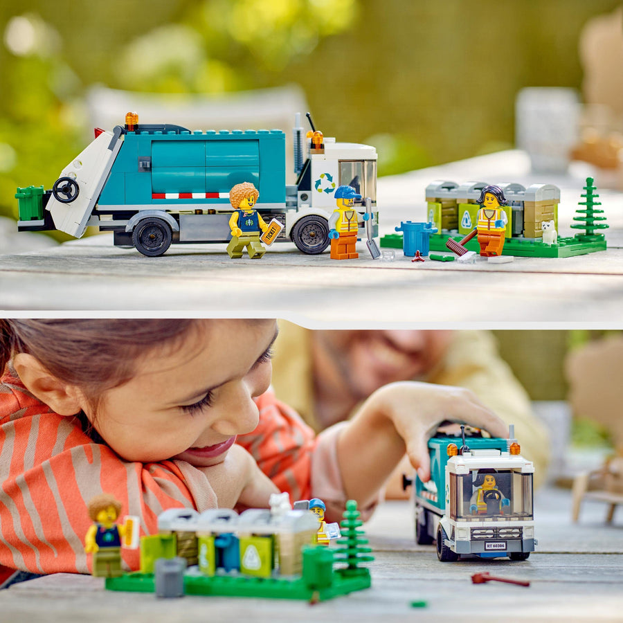 LEGO City Recycling Truck, Bin Lorry Toy Vehicle Set 60386 – Retired & Sealed