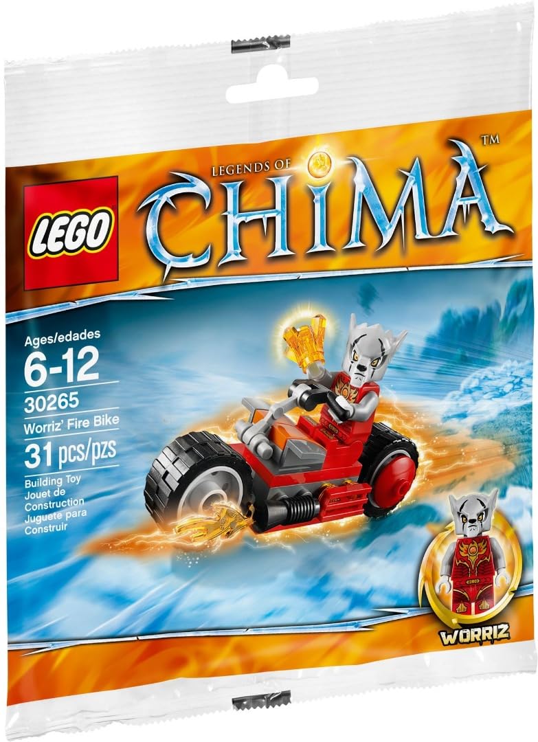 LEGO Chima Worriz' Fire Bike 30265 – Retired & Sealed