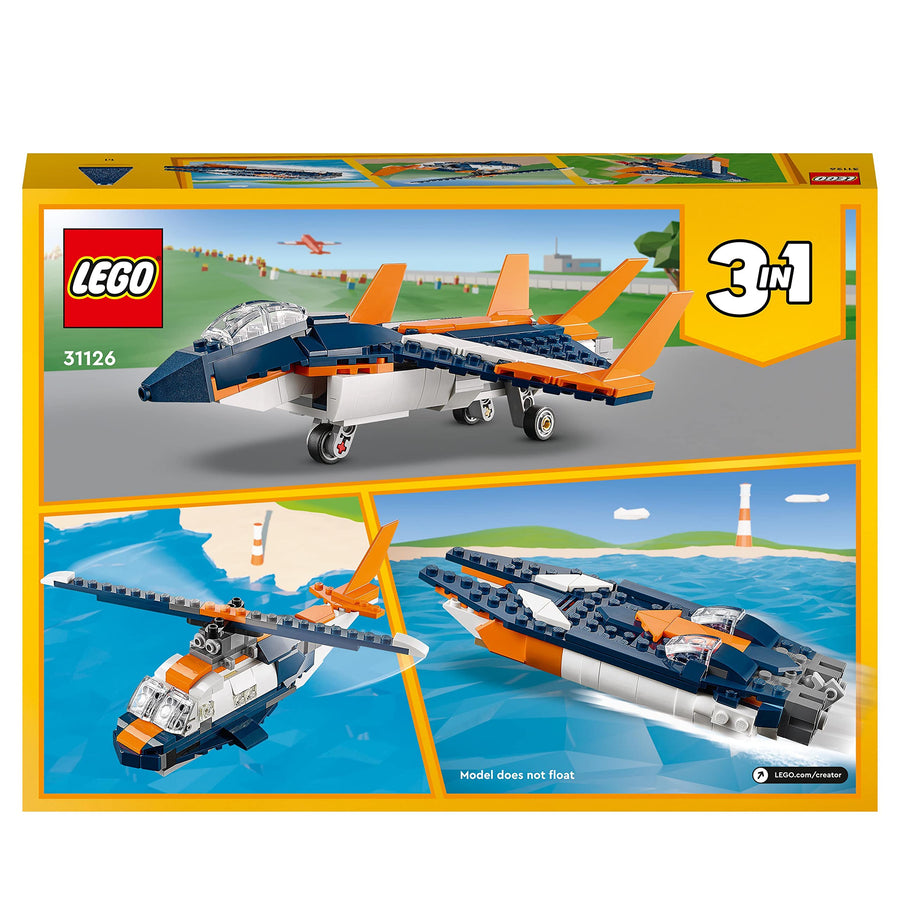LEGO Creator 3in1 Supersonic Jet Plane to Helicopter 31126 – Retired & Sealed