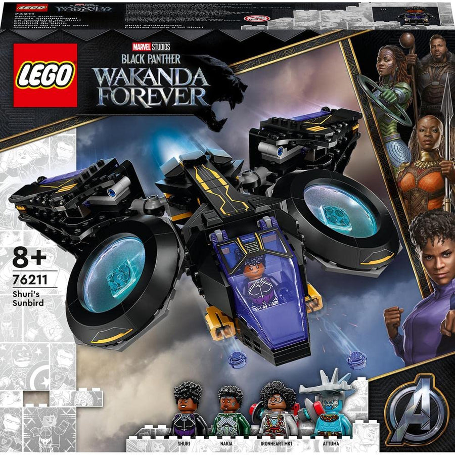 LEGO Marvel Shuri's Sunbird, Black Panther Aircraft 76211 – Retired & Sealed