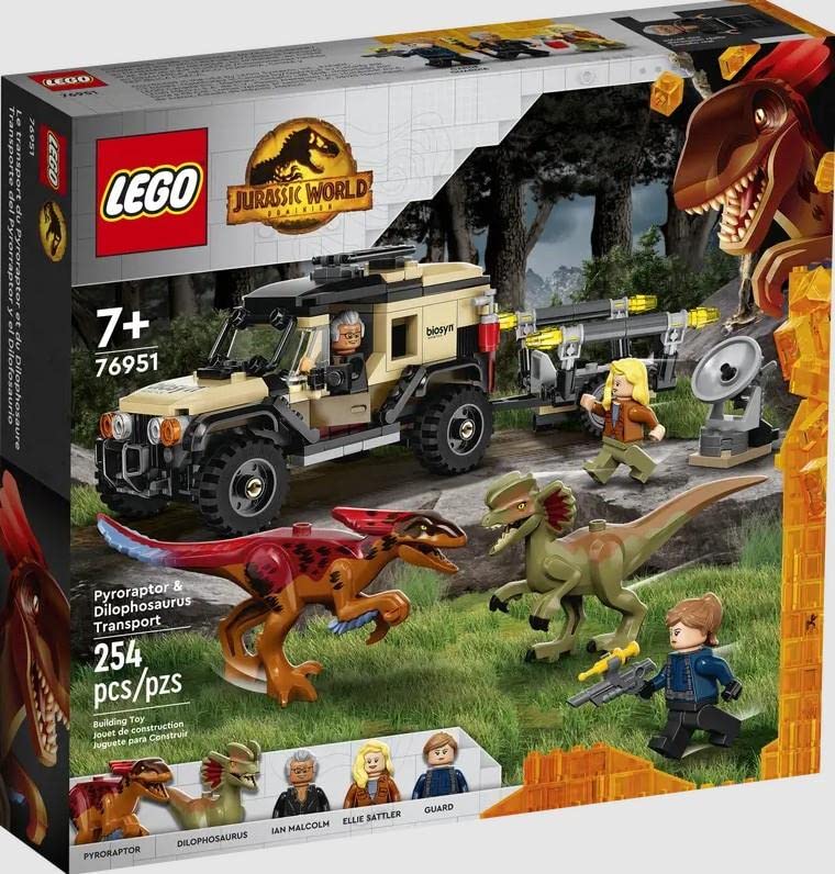 LEGO Jurassic World Pyroraptor & Dilophosaurus 76951 – Retired & Sealed