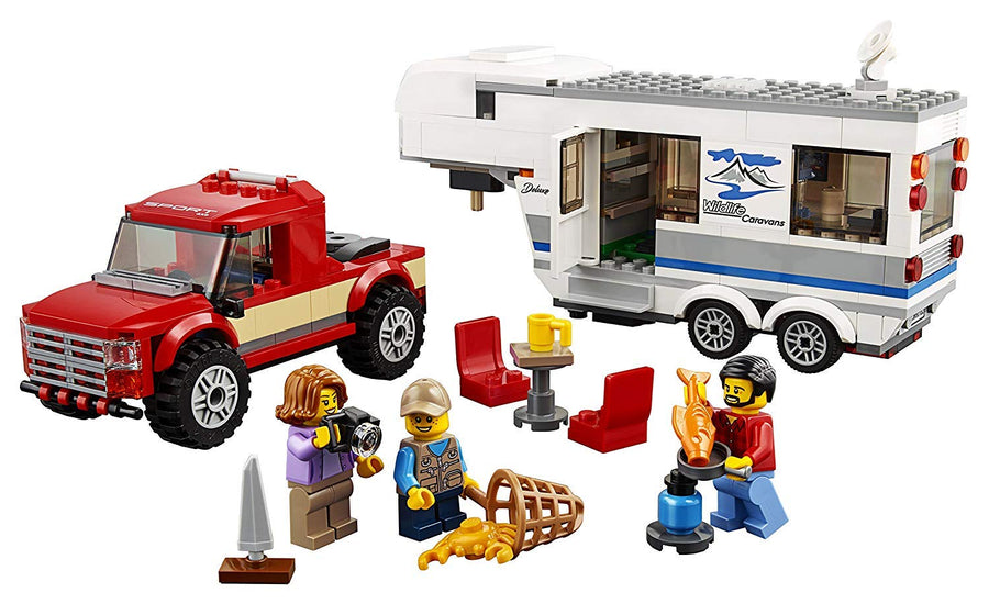 LEGO City Starke Fahrzeuge Pickup und Wohnwagen 60182 – Retired & Sealed