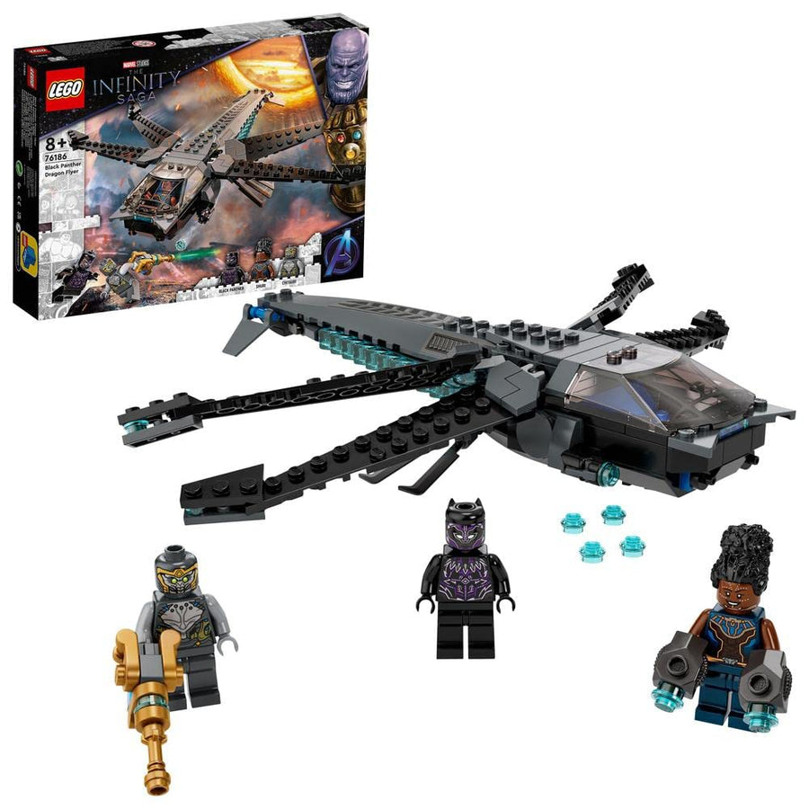 LEGO Marvel Black Panther Dragon Flyer, Avengers 76186 – Retired & Sealed