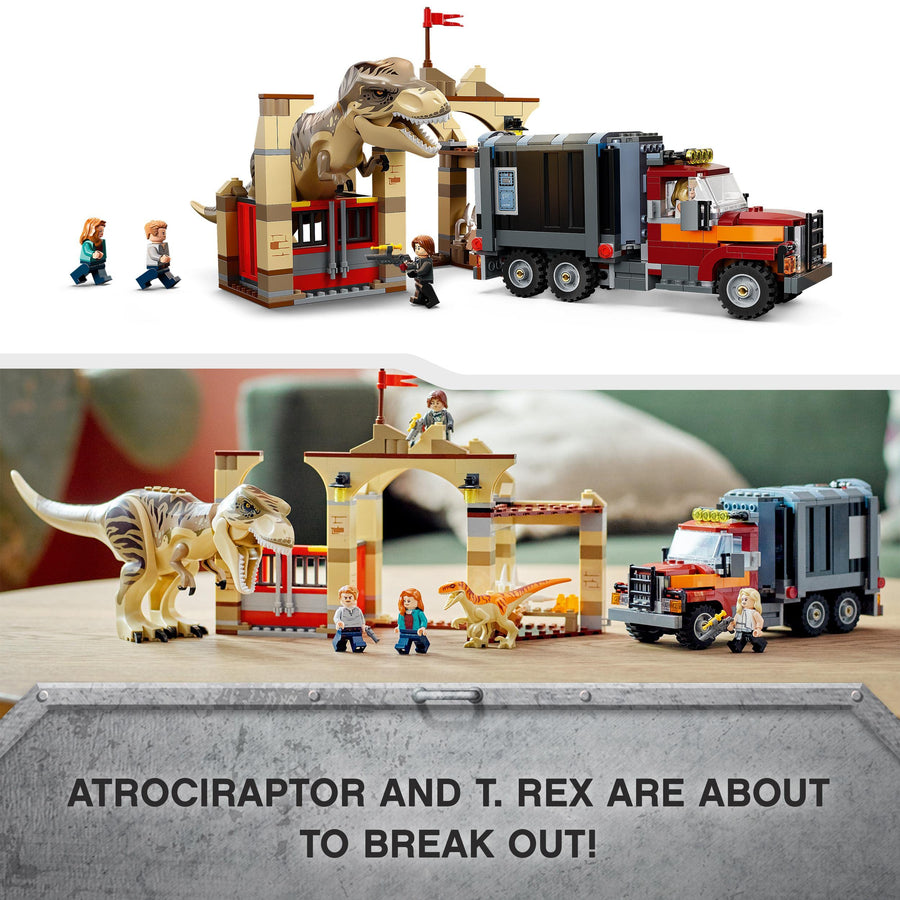 LEGO Jurassic World T. rex & Atrociraptor Dinosaur 76948 – Retired & Sealed
