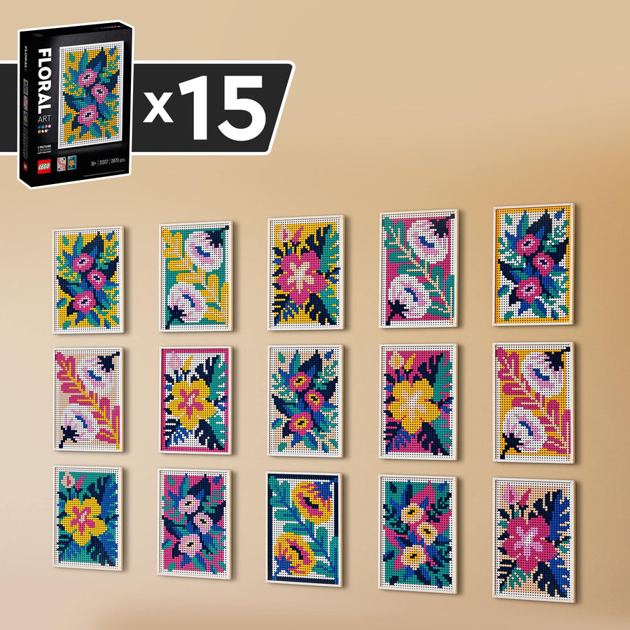 LEGO Art Blumenkunst, 3-in-1 Blumen Dekorationsset, 31207 – Retired & Sealed