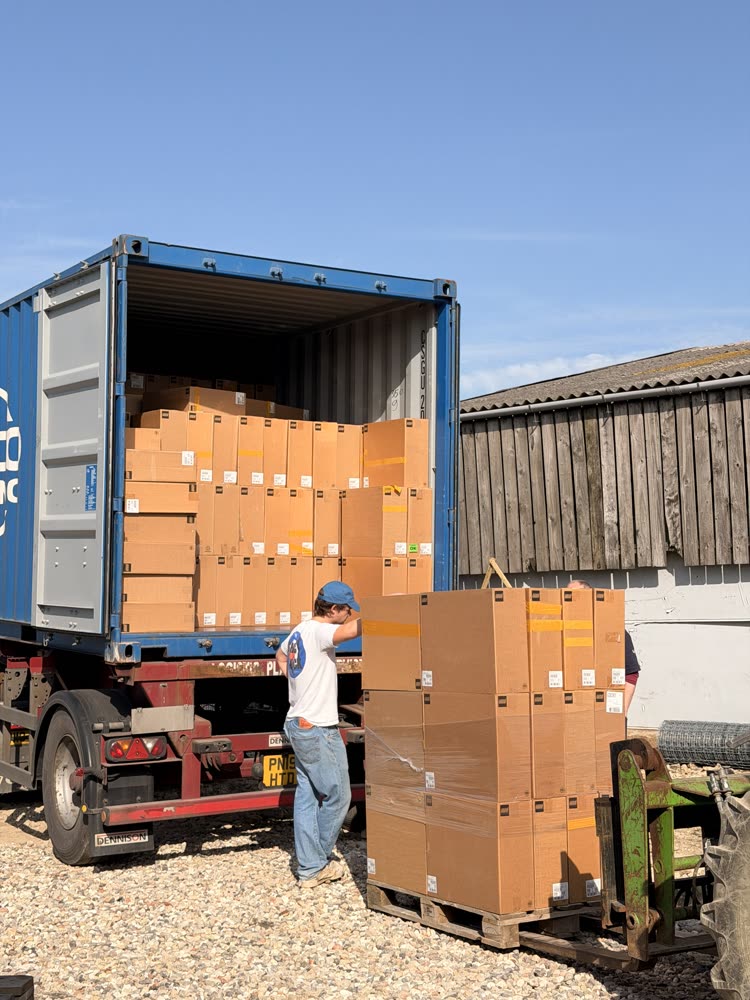 Peter Pilling at the BuyMyBricks warehouse